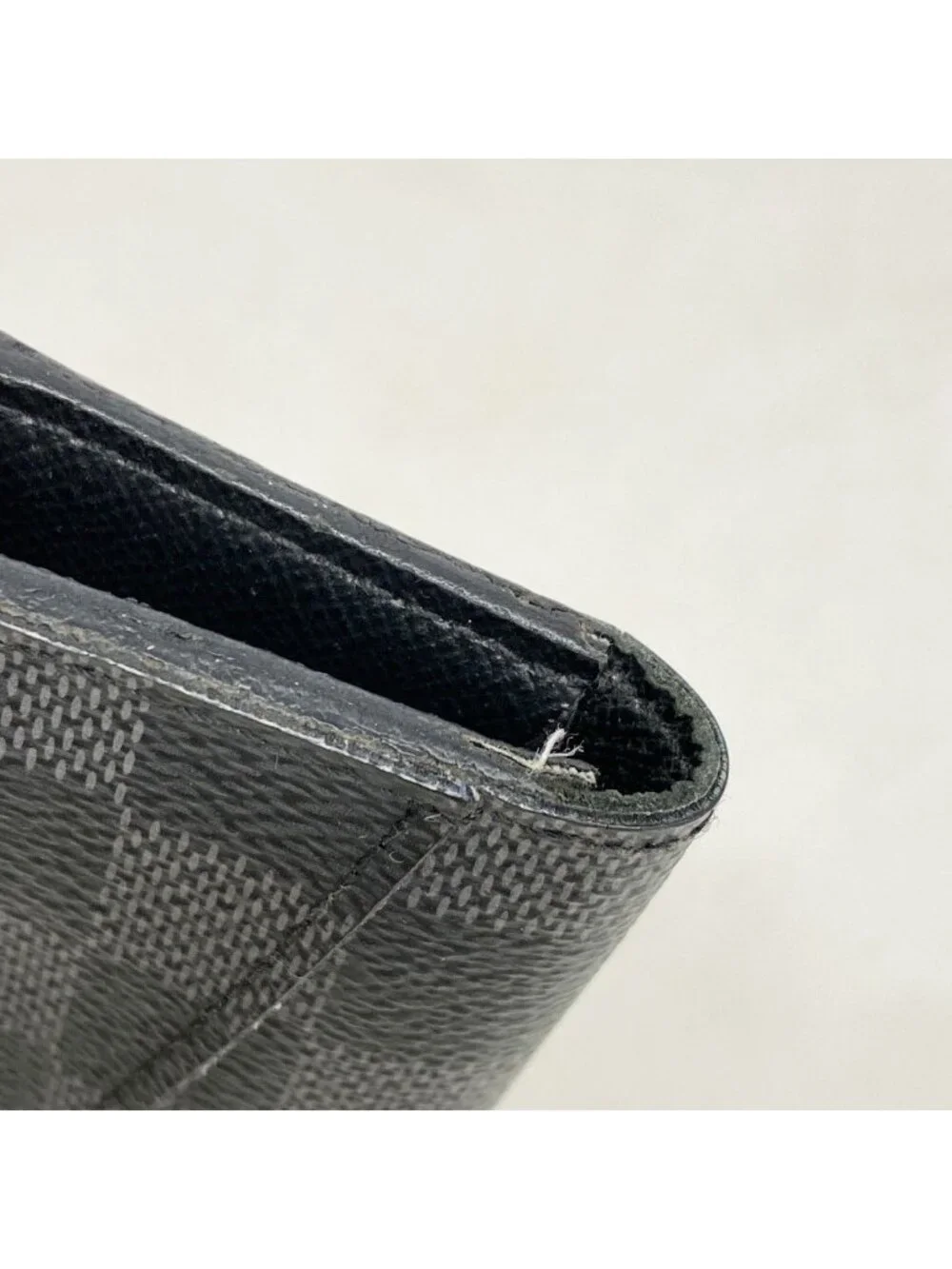 Louis Vuitton Card Case Damier Graphite Organizer de Poche Black Gray